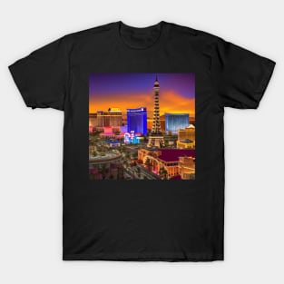 Las Vegas Skyline Ai Art T-Shirt